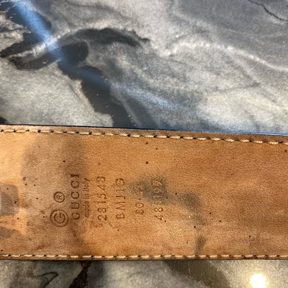 GUCCI black guccissima belt